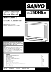 Sanyo CE25DN5-C Service Manual