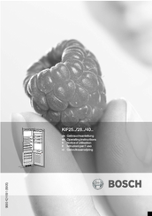 Bosch KIF28 SERIES Operating Instructions Manual