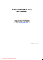 Packard Bell DOTMA-112G16i Service Manual
