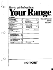 Hotpoint RB739GK Use And Care Manual