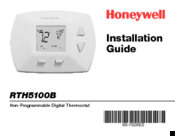Honeywell RTH5100B Installation Manual