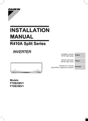 Daikin FTXB25BV1 Installation Manual