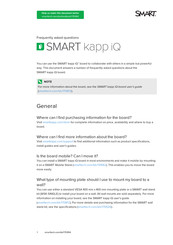 SMART KAPP IQ Faq