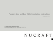 Nucraft passport solo Installation Instructions Manual