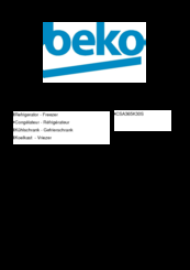 Beko CSA365K30S Manual