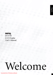 BenQ DV3750 User Manual