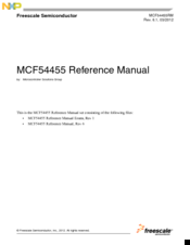 Freescale Semiconductor MCF54455 Reference Manual