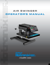 Hotronix Air Swinger Operator's Manual