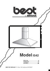 Broan beot IS42 Instructions Manual