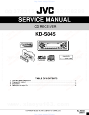 JVC KD-S845 Service Manual