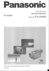 Panasonic PV-DV950 Operating Instructions Manual
