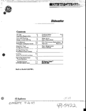 GEAppliances GSD790 L Use And Care Manual