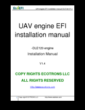 ECOTRONS DLE120 Installation Manual