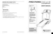 Pro-Form 760 AIR PETL75131 User Manual