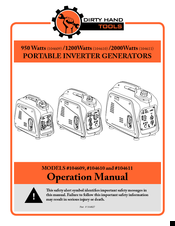 DIRTY HANDS 104610 Operation Manual