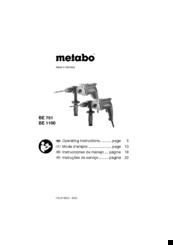 Metabo BE 1100 Manuals | ManualsLib