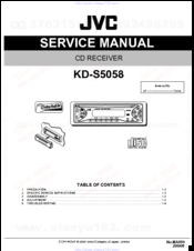 JVC kd-s5058 Service Manual