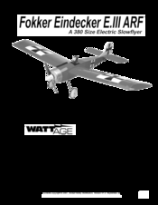 Academy of Model Aeronautics Fokker Eindecker E.III ARF Instructions For Final Assembly