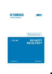Yamaha Apex RX10LTGTY Owner's Manual