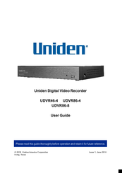 Uniden UDVR46-4 User Manual