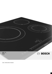 Bosch PIT...F SERIES Instruction Manual