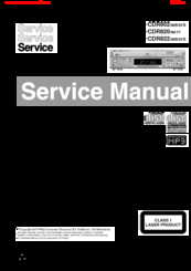 Philips CDR822/00S/01S Service Manual