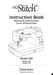 handi quilter HQ STITCH 510 Instruction Book