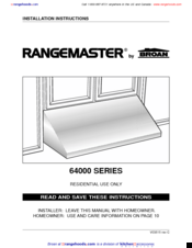 broan rangemaster 64000 series