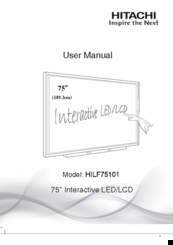 Hitachi HILF75101 User Manual