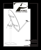 Patriot Antenna 1.8m Offset TxRx Installation & Assembly Instructions Manual