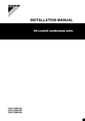Daikin ERAP170MBYNN Installation Manual