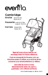 Evenflo CAMBRIDGE Instructions Manual