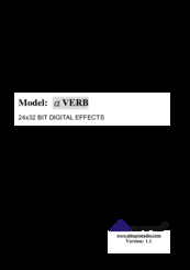 Alto Verb Service Manual