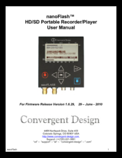 Convergent Design nanoFlash User Manual