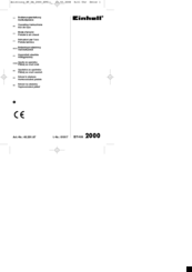 EINHELL TH-HA 2000/1 Operating Instructions Manual