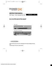 Daewoo SH-9840P Instruction Manual