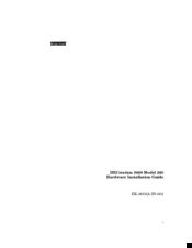 DECstation 200 Hardware Installation Manual