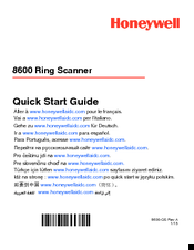 Honeywell 8600 Quick Start Manual