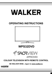 Walker WPS32DVD Operating Instructions Manual