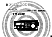 Furuno FM-2520 Operator's Manual