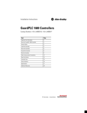 Allen-Bradley GuardPLC 160 Installation Instructions Manual