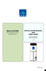 Brac RGW-150 Installation And User Manual
