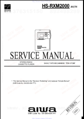 Aiwa HS-RXM2000 Service Manual