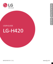 LG SPIRIT H420 User Manual