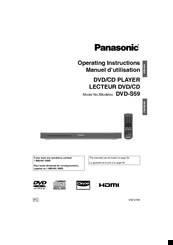 Panasonic DVD-S59 Operating Instructions Manual