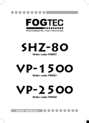 Fogtec VP-2500 User Manual