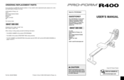 Proform R400 User Manual