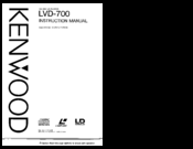 Kenwood LVD-700 Instruction Manual