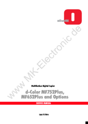 Olivetti d-color mf652plus Service Manual