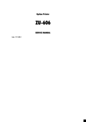 Olivetti ZU-606 Service Manual